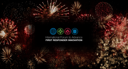 IFAFRI logo with firework in the background